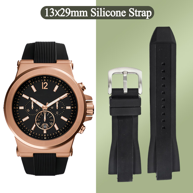 Men Accessories Mk - 13x29mm cinturino orologio in silicone per
