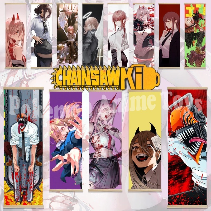 Quality Men'S Accessories - Chainsaw Man Anime Poster con cornice