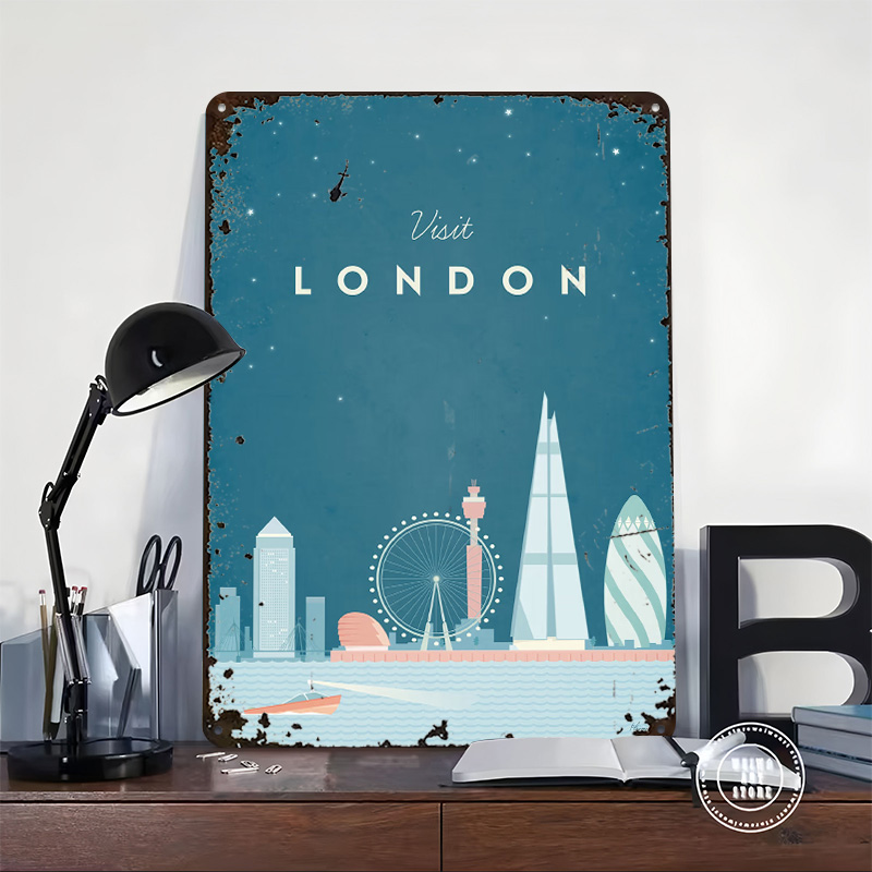 Poster in Metallo di Londra, A - Men'S Accessories London recensione e prezzo
