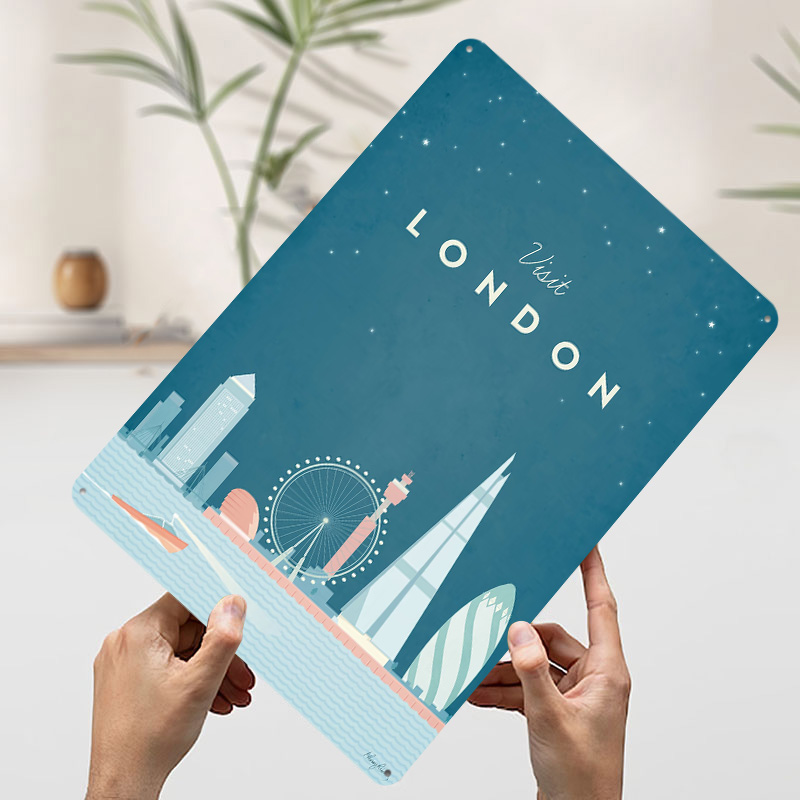 Poster in Metallo di Londra, A - Men'S Accessories London recensione e prezzo