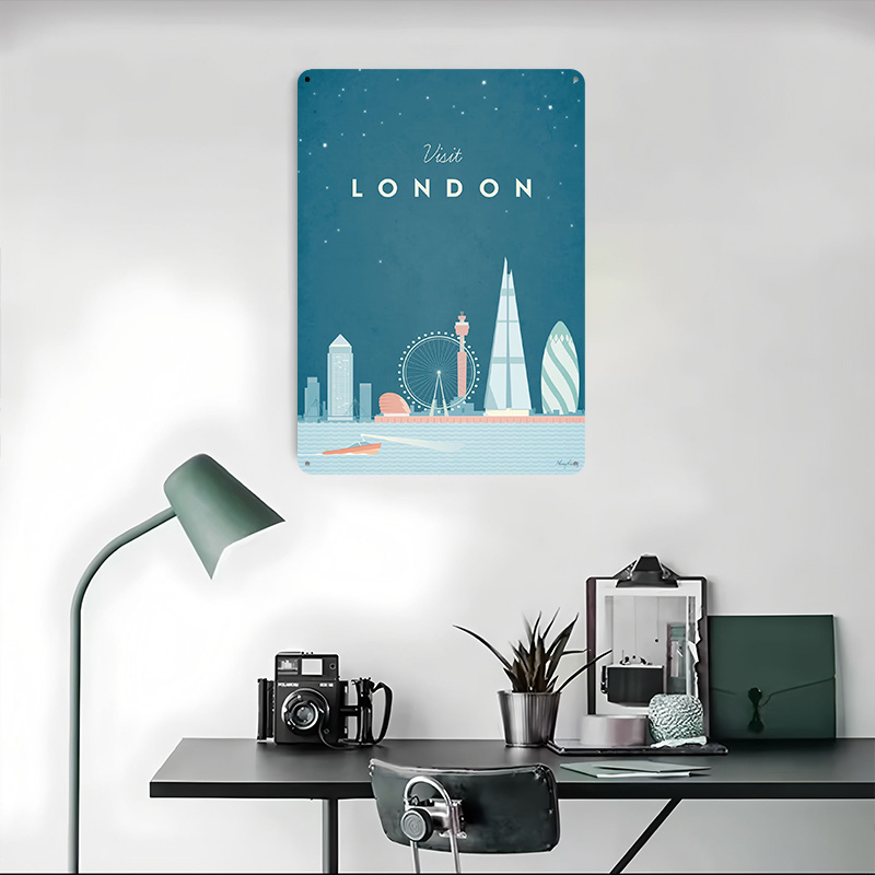 Poster in Metallo di Londra, A - Men'S Accessories London recensione e prezzo