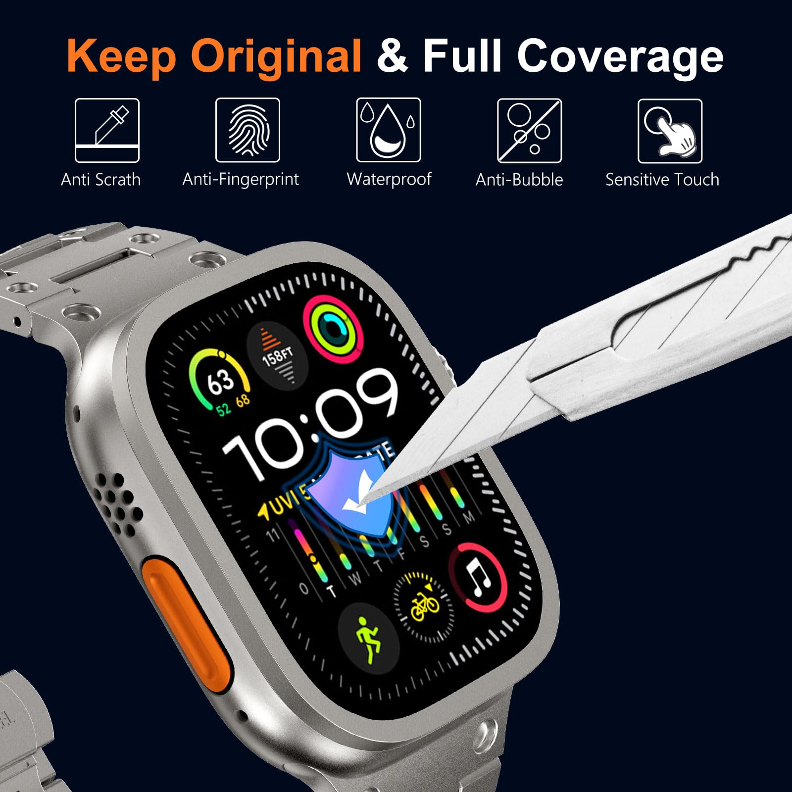 Vetro temperato per Apple Watc - Men'S Accessories Watches recensione e prezzo