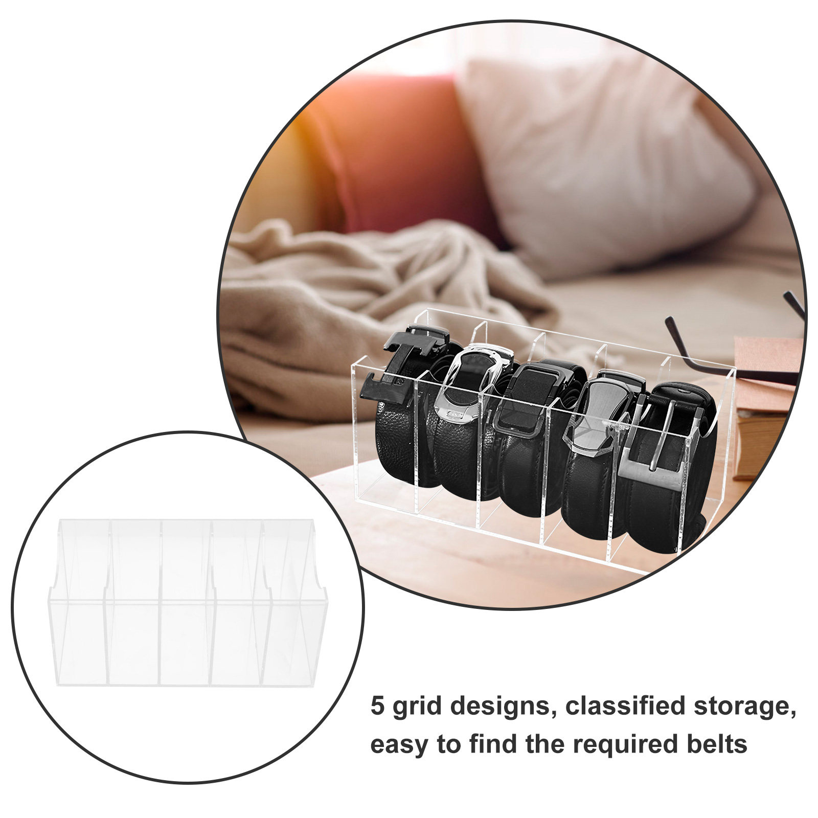 Organizzatore per cinture in a - Men Accessories Drawer recensione e prezzo